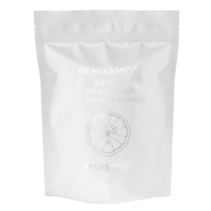 Салфетки с маслом бергамота для экспресс-очищения и дезинфекции макияжных кистей, 50 шт